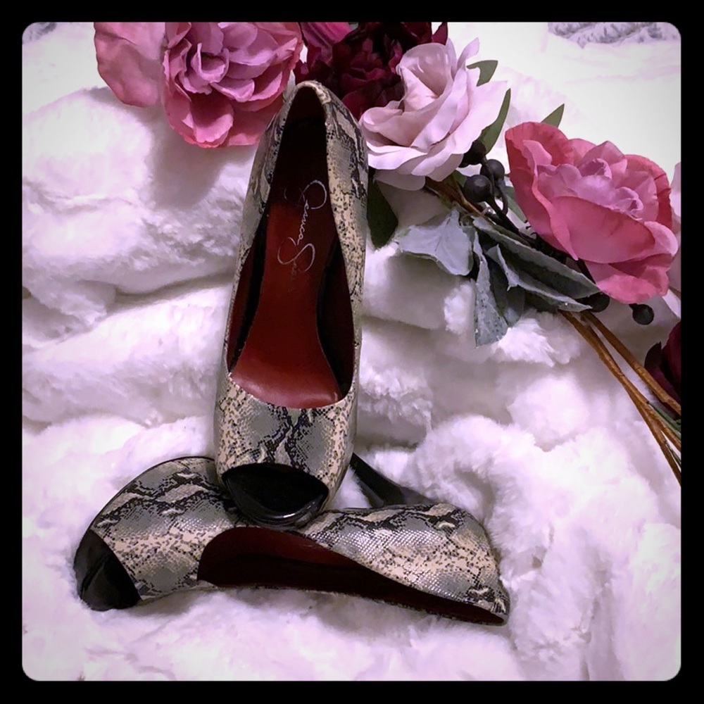 Jessica Simpson Snakeskin Heels